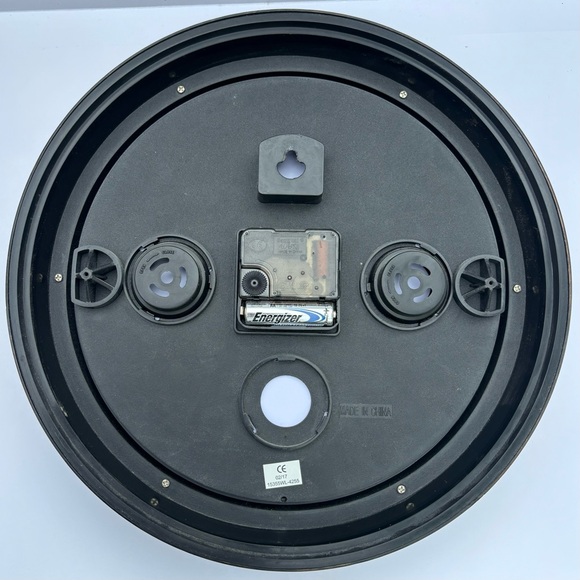 12” Infinity Clock Oiled bronze Color WORKS GREAT - Picture 3 of 9